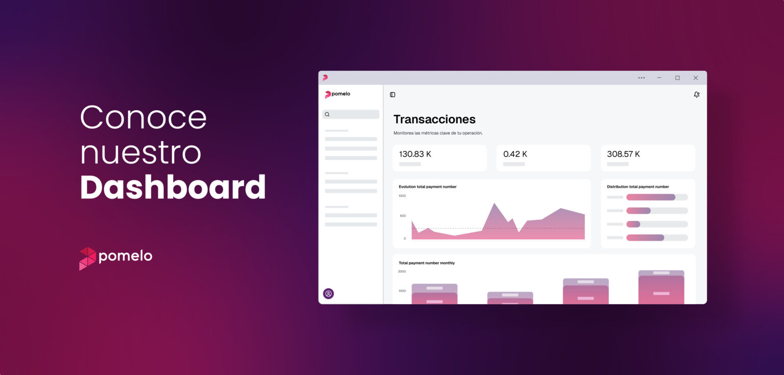 Dashboard de gestión de tarjetas Pomelo